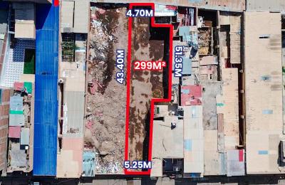 VENTA DE TERRENO DE 299 M2 EN EXCELENTE UBICACIÓN EN EL CENTRO DE CHICLAYO